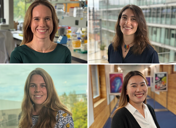Porträts von vier Gewinnerinnen