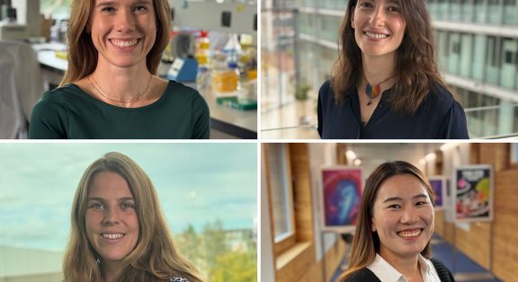 Porträts von vier Gewinnerinnen